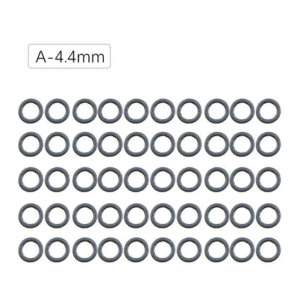 50pcs Carp Fishing Accessories Round Ring Swivels For Hair Chod Rig Pop up Bait Boilie Hook Swivels Connector Terminal Tackle