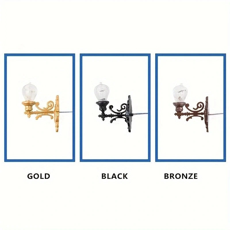 1Pc Model Wall Lamp Moss Micro Landscape Decoration Lamp Architectural Sand Table Model Wall Lamp Material