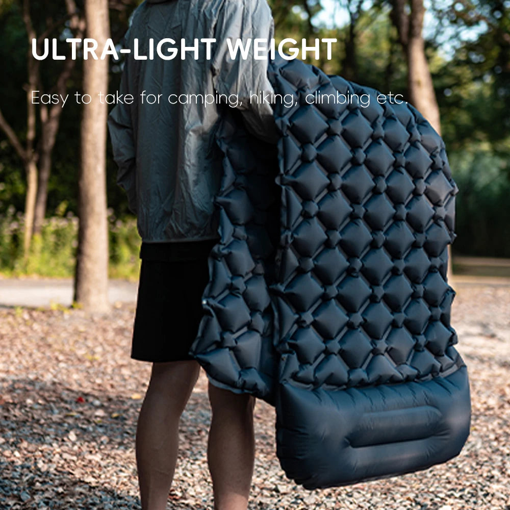 TARKA Inflatable Camping Mats Sleeping Pad Outdoor Tourist Air Cushion With Pillow Self-Inflating Mattress For Hiking Picnic