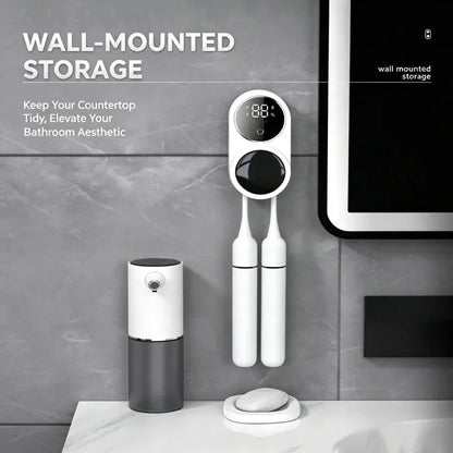Mini Portable Rechargeable Travel Toothbrush Sterilizer Induction Switch with Charge Display Toothbrush Sterilizer Case