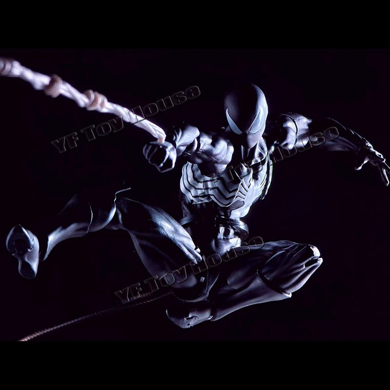 Mess Toys Genuine Facftory Figure Black Suit Neighbor Symbiote Scarlet Spider Kaine Parker Black Red Spider Action Figure Toys