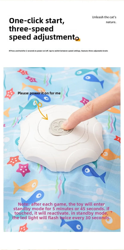 Electric cat turntable pet toy self-stimulating and relieving boredom automatic intelligent cat funny stick sports consumption