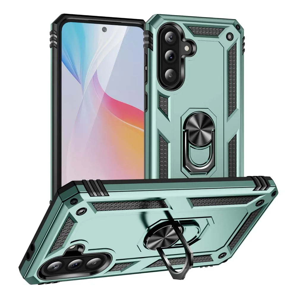 Shockproof Armor For Samsung Galaxy A56 A36 A26 5G Case Phone Case Ring Stand Bumper Silicone Phone Back Cover