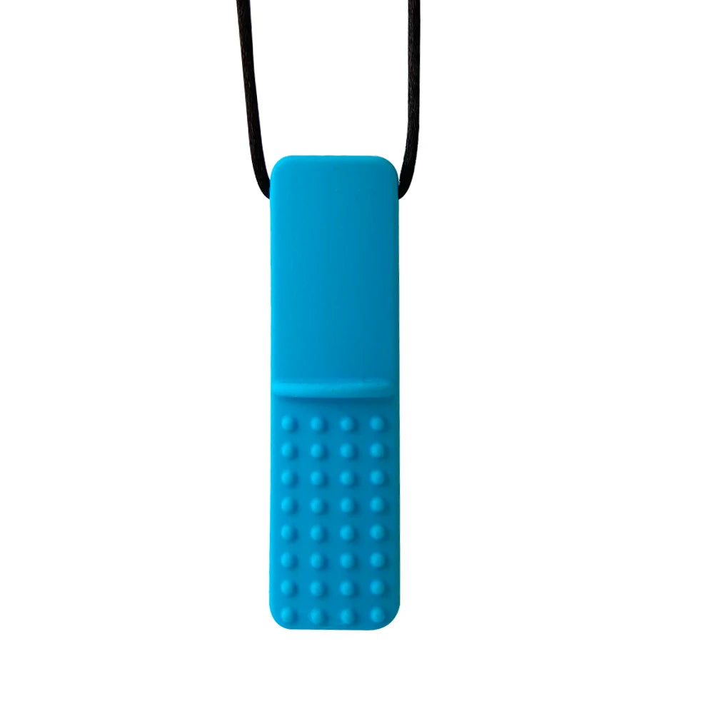 1pcs Silicone Teether Kids Chew Necklace Sensory Chewy Pendant Oral Motor Toys Therapy Tools for Autism ADHD Children's Goods