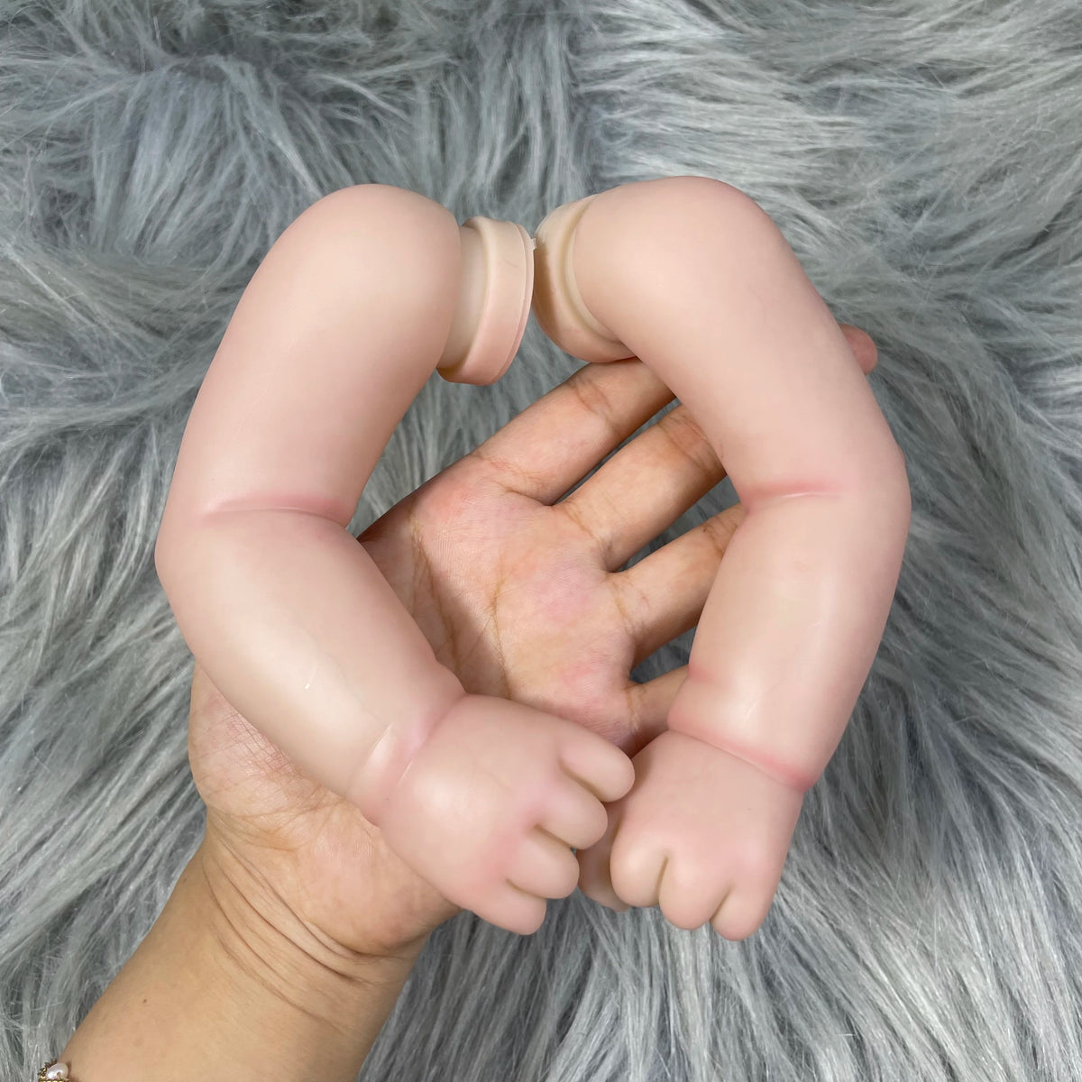 19 inches Already Painted Bebe Juliette Doll Kits Vinyl Reborn Doll Unassembled DIY Mold Reborn Doll Kit Gift