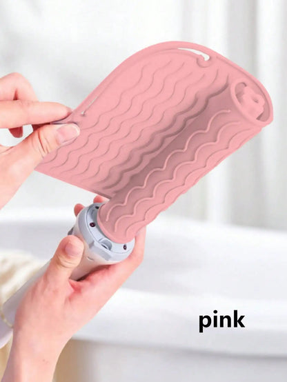 New Plus Size Silicone Heat Resistant Mat Portable Travel Hot Tools Pad Cover for Curling Iron, Flat Iron Hair Straightener