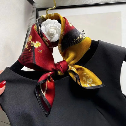 Scarf 100% Silk Bandana Women Square Scarves Wrap Kerchief Spring Fashion Luxury High Quality Headband Hijab Shawls 2026