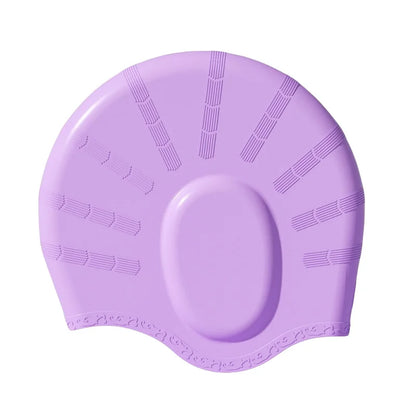 Ear Protection Silicone Swimming Cap for Women Men Long Hair Waterproof Enlarged Swim Pool Cap