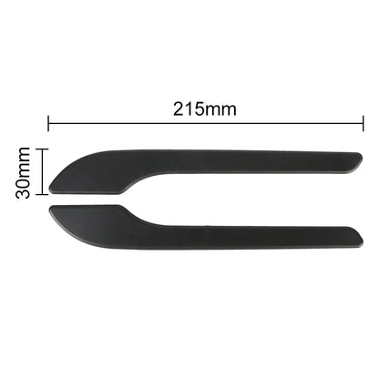 4pcs Set of Black Carbon Fiber Door Handle Covers for Tesla Model 3 & Y - Scratch-Resistant  Tape Polished Finish Amagi