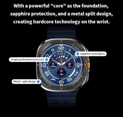 Smart Watch 8 Ultra 2025 Color Matching GPS Compass Smart Watch BT call NFC IP68 Waterproof 4GB Health monitoring Reduction 100%