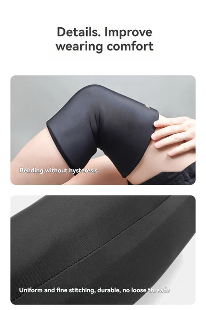 AOLIKES 1PCS Hot and Cold Relief Gel Knee Sleeve,Heat or Ice Therapy for Knee Relief,Contoured Hydrogel Design for Comfort