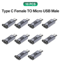 10x C to MicroUSB