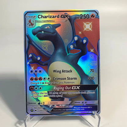 Charizard Pokemon Cards Shining Charizard Holographic Charizard Ex GX VMX Hobbies Rare Collection Battle Cards Toys Gifts