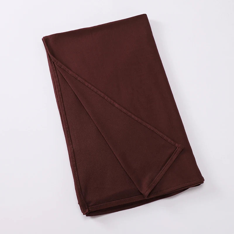 Premium Jersey Instant Hijab Good Stitch Stretchy Jersey Scarf Malaysia Wraps Plain Muslim Turban Headband Shawls Supplier