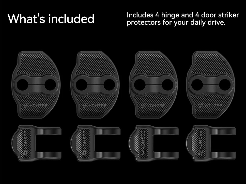YZ For Tesla Model 3 Y YL Highland Juniper Car Door Lock Cover Protection Absorbing Pad Anti-Collision 2026 Car Accessories