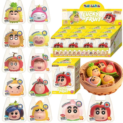 Crayon Shin-Chan Anime Figures Creative Peripheral Dinosaur Diary Baby Rice Grains Doll Model Blind Boxs Toys Children's Gifts