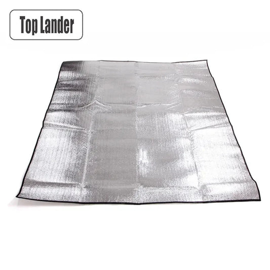Camping Mat Foam Foil Blanket  Aluminum Insulation Foam Foil Mat Sleeping Pad Thermal Outdoor Tent Footprint Reflecting Heat