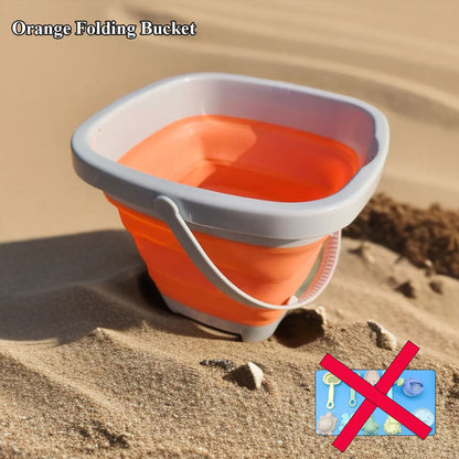 11/5/1 PCS Beach Sand Play Water Set Folding Bucket Summer Toys for Children Kids Outdoor Game Sandbox Accessories Color Random