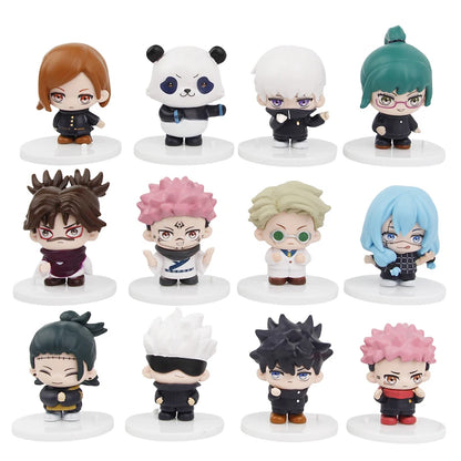 12pcs/set Animation Jujutsu Kaisen Itadori Yuji Gojo Satoru Ryomen Sukuna Megumi Kugisaki Action Figure Collection Anime Model