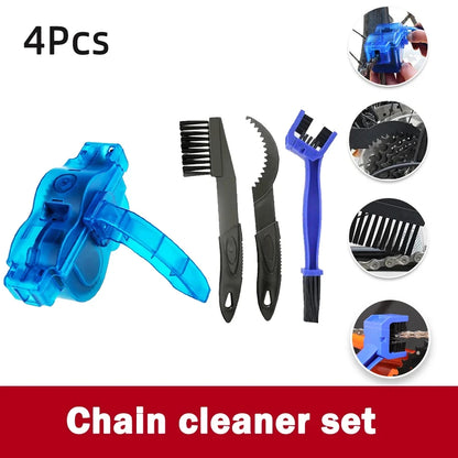 Chain Cleaner Cleaning Bicycle 3D Chain Brush Wash Tool Set MTB Bike Protection Oil Bike Chain for Mountain Cycling Accessories