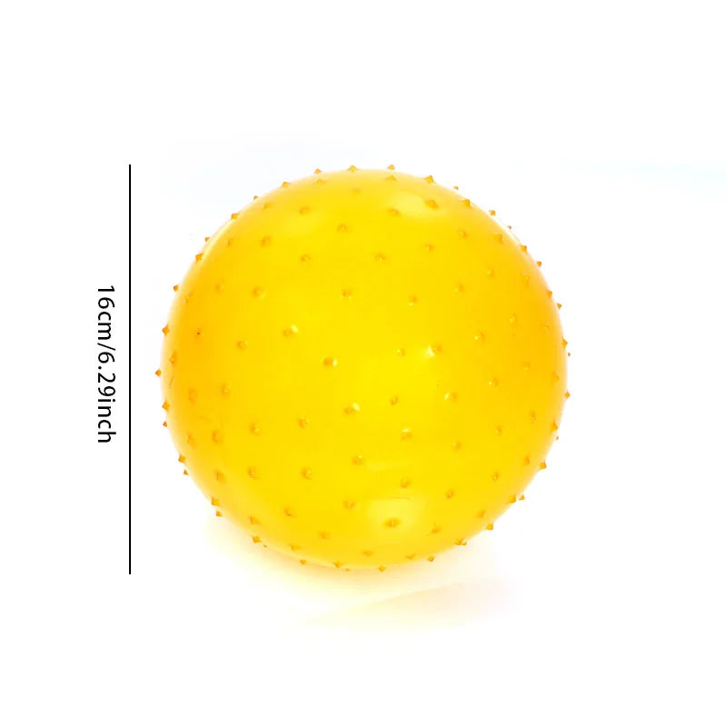 3Pcs 16CM Fun Games Kids Inflatable Ball Rubber Toy Baby Cartoon Thorn Large Balloon Developmental Children Massage Toys Balls