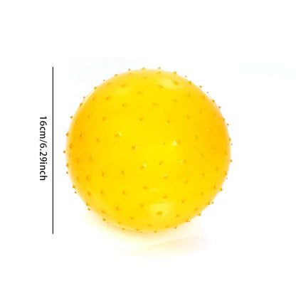 3Pcs 16CM Fun Games Kids Inflatable Ball Rubber Toy Baby Cartoon Thorn Large Balloon Developmental Children Massage Toys Balls