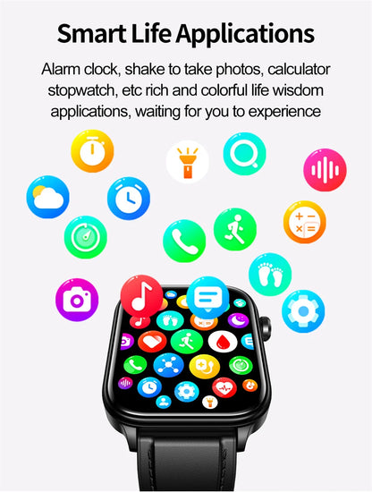 2025 New 24-Hour Health Monitoring Smart Watch Men Uric Acid Blood Lipids Heart Rate Bluetooth Call Smartwatch Women