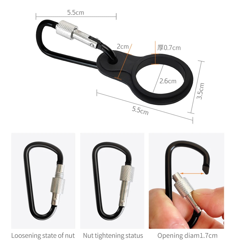 New Squid Jig Bait Protector Kit Size M 6pcs Webfoot Octopus Egi Hooks Cover Cuttlefish Umbrella Lure Cap with Carabiner