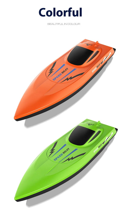 High Speed RC Boat Remote Control - Waterproof Kids Pool Racing Toy for Outdoor Lakes & Ponds Ideal Birthday Gifts For Kids Boys