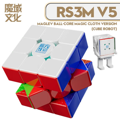 [CubeFun] MoYu RS3M V5 3x3x3 Magnetic Magic Cube Ball Core Professional Cubo Magic Speed 3x3 Cube RS3M Moyu Cubing Puzzle Toys