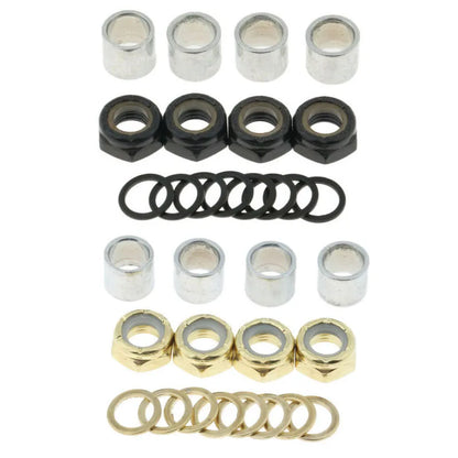16 Pcs Longboard Bearing Spacers Washers Hardware Screws Mounting Bolts Se T Four-wheeled Skateboard Longboard Accessories