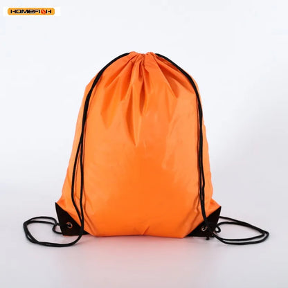 HOMEFISH Waterproof Foldable Gym Bag Bundle Pocket Fitness Backpack Drawstring Shop Pocket Hiking Camping Swimming Sports Bags