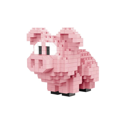 Little Yellow Duck Puzzle Assembly Building Blocks Toys Animal Series 3D Model Micro Mini Diamond Bricks Pig Panda Hamster Snail