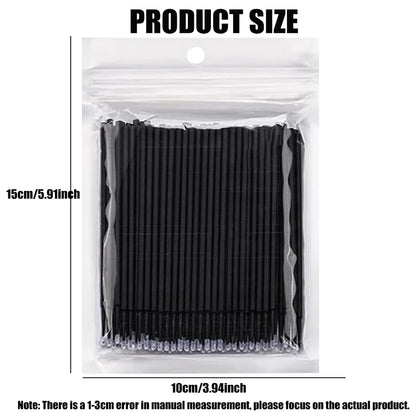 300/2000pcs Cotton Swabs MicroBrush Eyelash Extension Brushes For Makeup Nail Art Individua Applicator Lash Clean Removing Tool