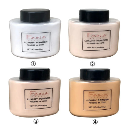 4 Color Luxury Powder for Women Face Foundation Banana Powder Bottle Loose Powder Authentic Oil-Control Beauty Make Up Art Tools