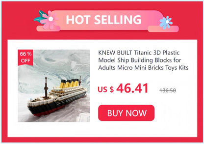 Taohuatan Lake Themed Micro Brick Building Blocks Set, Adult Creative Toys, Unique Chinese Landscape Model Bricks with LED Light