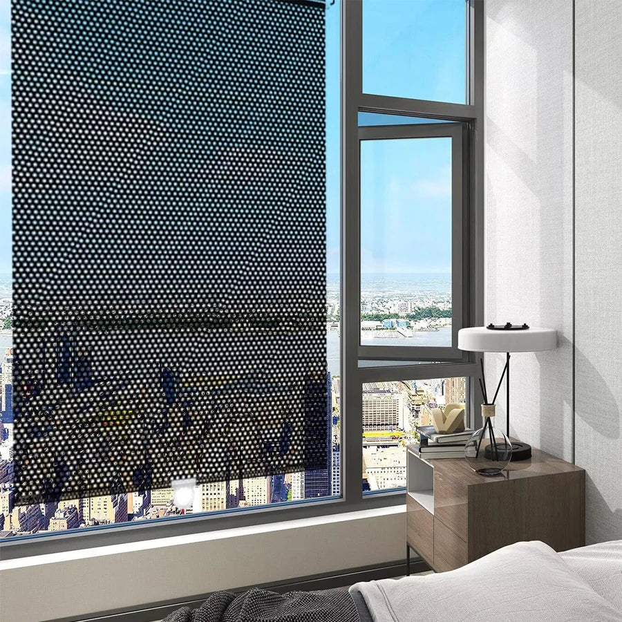 Roll Curtain Blackout Roller Blind Movable Terrace Blinds Curtains Inner Shutter Window Shades No Drill Cellular Shade Opaque