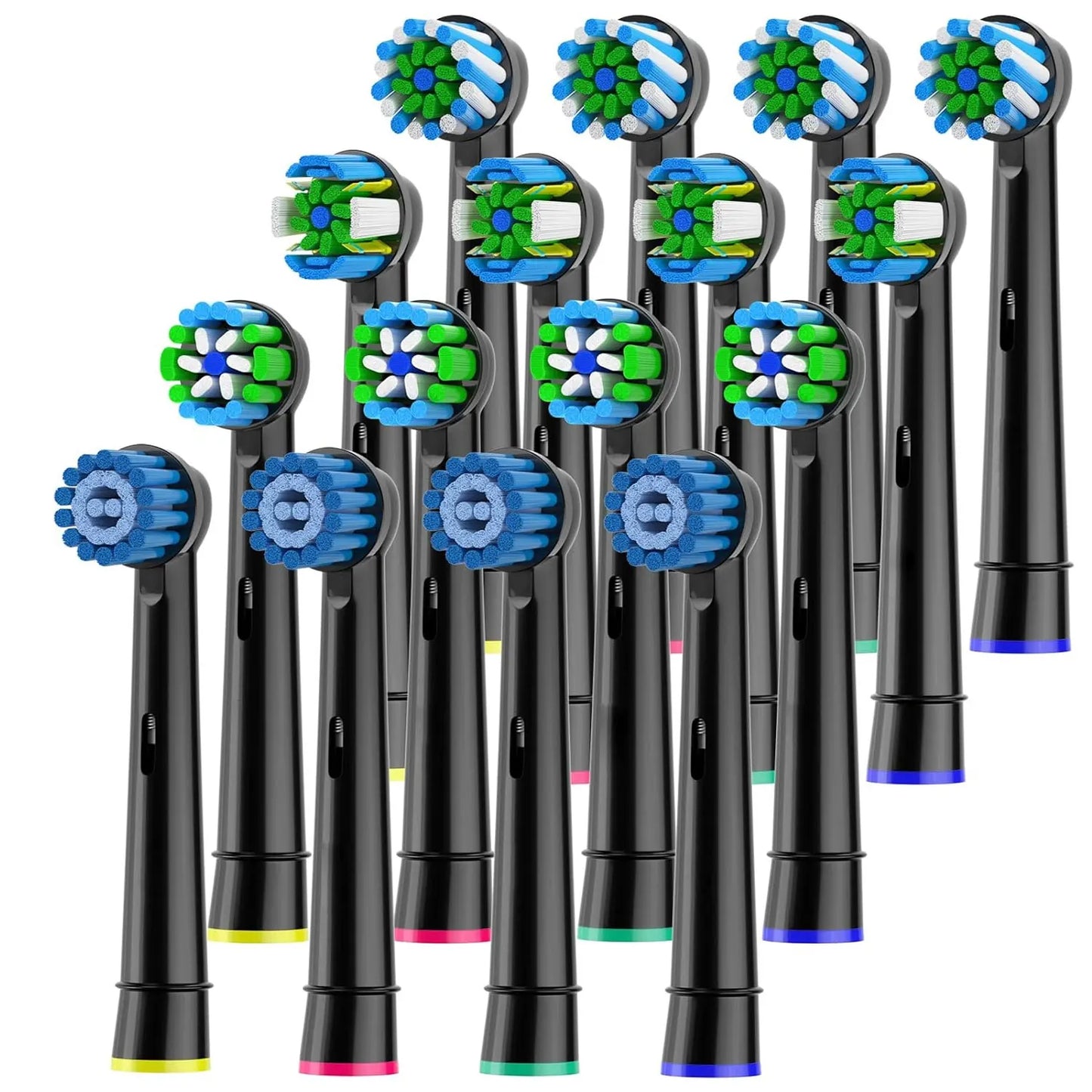 8/16pcs Toothbrush Head Compatible with Braun Oral B Electric Toothbrush, Replacement Toothbrush Heads Fit for Oral b Vitality