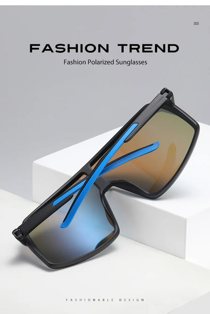 Large Frame UV400 Polarized/Photochromic Sports Cycling Bike Glasses Men Women TR90 MTB Baseball Fishing Softball Sunglasses