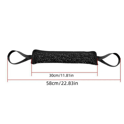 Dog Training Bite Stick Double Handle Interactive Toy Teeth Grinding Dog Training Stick Pet Dog Training Jute Sleeve Dog Toys