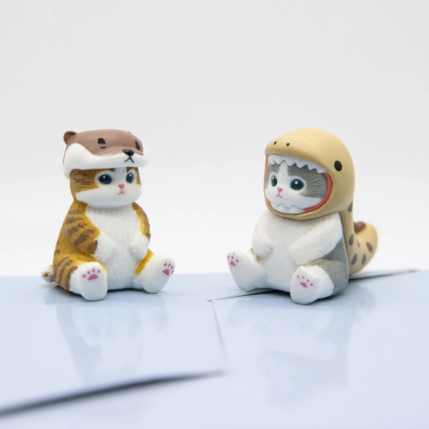 Mofusand Cats Wearing Marine Organism Clothes Blind Box Cute Action Figures Octopus Penguin Otter Table Ornaments Gifts