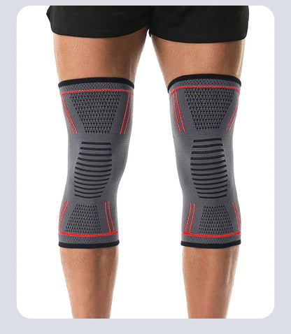 GTUBIKE 1PCS Compression Knee Support Sleeve Elastic Knee Pads Brace Springs Gym Sports Protector Basketball Volleyball Run
