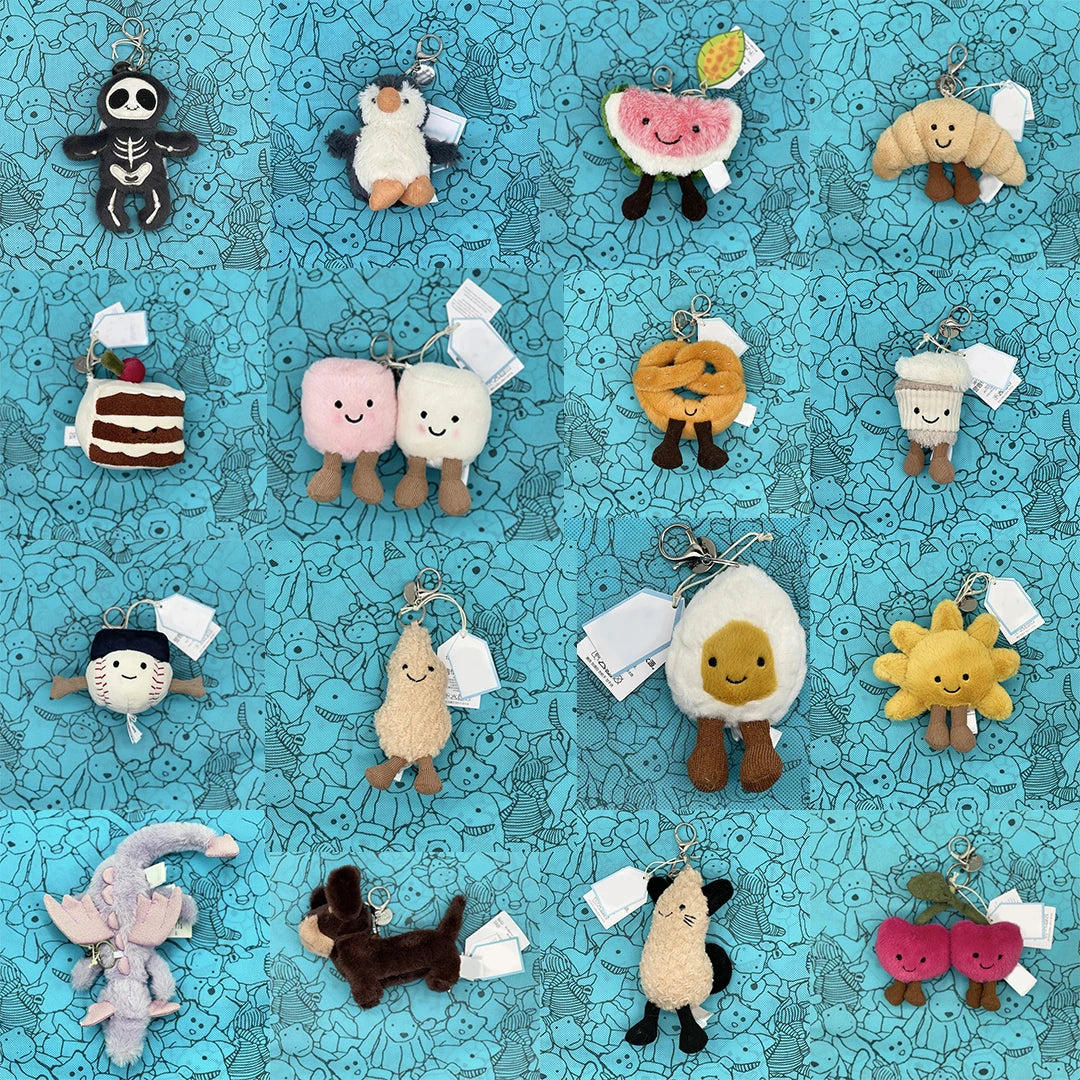 JC Hot Bag Cute Plush Toy label cute girl bag charm plush toy keychain Kawaii plush toy perfect as a birthday  Limited New Gift