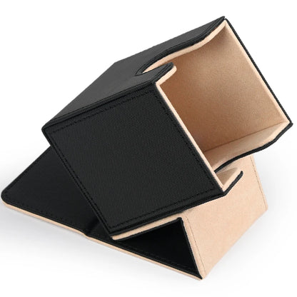 Card Deck Box,Card Deck Case Holds 100+ Sleeved Cards, PU Leather Card Storage Box For  TCG game trading cards.