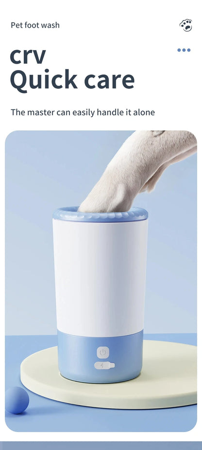Pet Foot Washing Machine Electric Pet Paw Cleaner Automatic Dog Quick Cleaner Pet Paw Portable Low Noise Waterproof Foot Cup