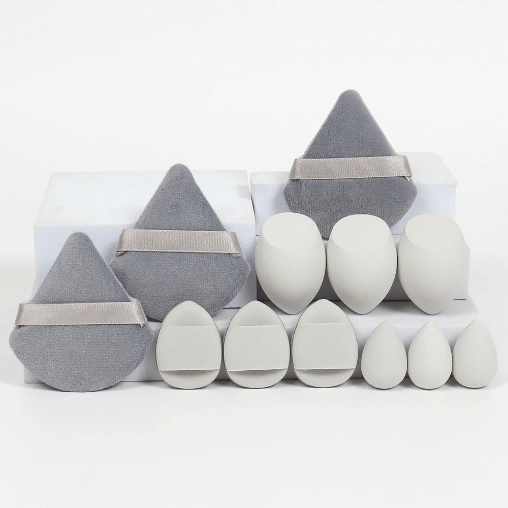 12pcs/15pcs Makeup Sponge Beauty Egg Cosmetic Blender Super Soft Foundation Sponges Powder Puffs Women Make Up Tools Accessories