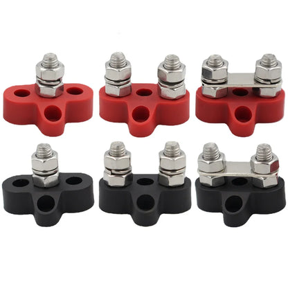 Bus Bar Terminal Block Battery Power Stud Junction M6 M8 BusBar Heavy Duty Power Distribution Stud for Car Truck RV Boat