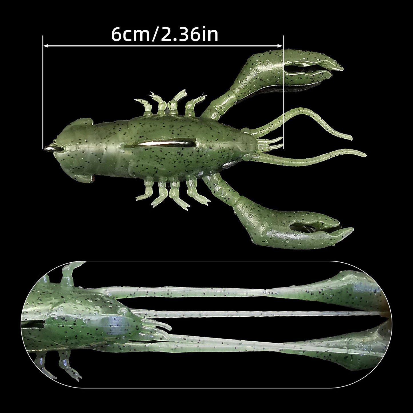ANFS 1piece Craw Soft Lure Cool Fishing Lures Artificial Baits Fishing Accessory