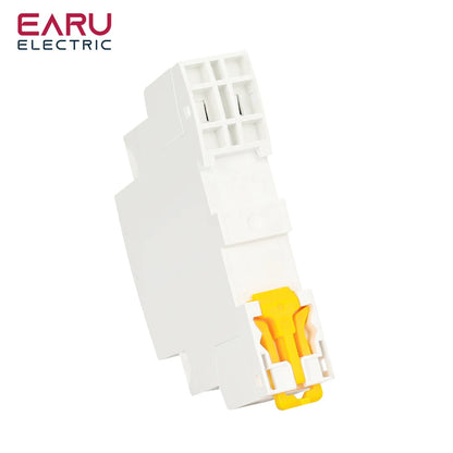 DC 12V/24V AC 110V/220V 50/60Hz 2P 16A 20A 25A 2NO 2NC 1NO1NC Din Rail Mounted Household Modular Contactor for Smart Home House