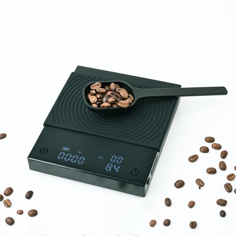TIMEMORE Basic 2 Black Mirror Pour Over Coffee Scale flow rate display Auto Timer digit Kitchen Food scale espresso 0.1g/2kg